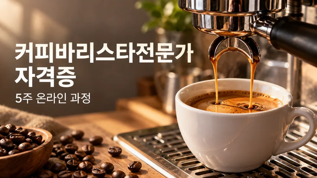 커피바리스타전문가 자격증 온라인 취득 방법