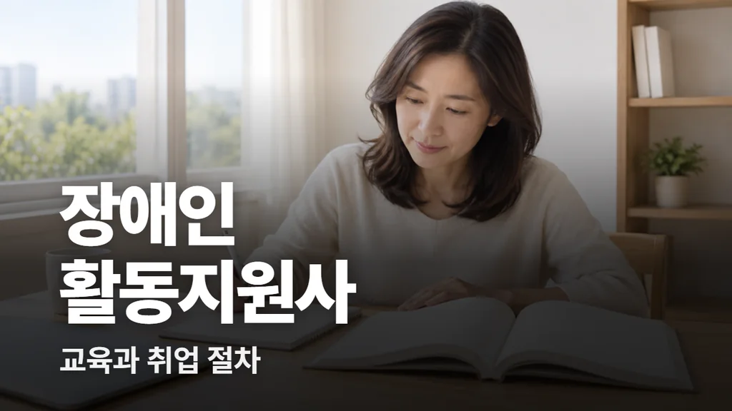 장애인활동지원사 되는 방법, 교육 50시간과 취업 절차