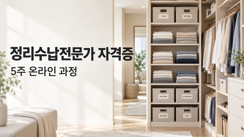 정리수납전문가 자격증 취득 방법과 취업 분야